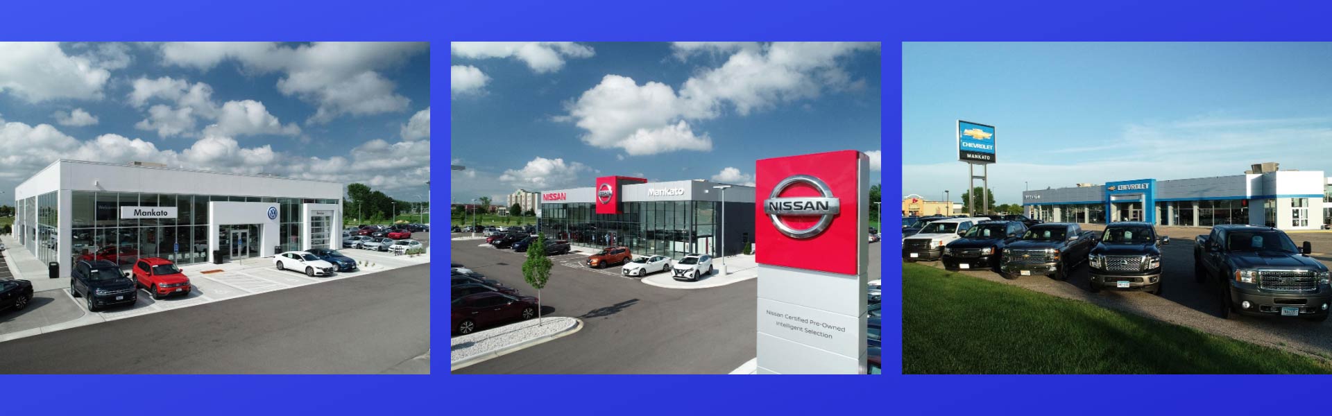 Mankato Motors Dealership 3 Locations Chevy Nissan Volkswagen
